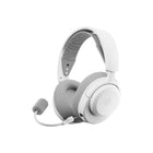 SteelSeries Arctis Nova 3P Wireless Gaming Headset for PlayStation 5 - White-Comfort and durability: At only 260G with a stretchy headband for comfort and multiple adjustment points headset headache is a thing of the past. The dual-hinge design adds rugged durability