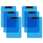 Davis Group Transparent Clipboards - Letter Size - 9" W x 12" H - Blue - 6 Pack-Clipboards are made of tough, durable injection molded plastic and feature smooth edges