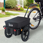 Aosom Multi-Functional Bike Trailer with 16" Wheels-The red button enables easy instalment and disassembly of connector to bicycles 
