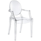 Nicer Furniture Louis XVI Transparent Ghost Chair - 4 Pack-Famous Louis XVI style, Comfortable Chair.