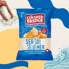 Covered Bridge Potato Chips Sea Salt - Kettle Cooked - 60g - 24 Pack-Zero trans fats