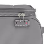 Bugatti Amsterdam Softside Carry-on Luggage - Grey-Built-in TSA-approved combination lock for extra safety