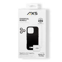 AXS Essential Bundle - PROTech Plus Case Screen Protectors and 20w Charger for iPhone 16 Pro Max - Black-PROTech Plus - Drop resistant up to 10 feet