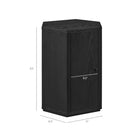 Modway Kade Faceted Wood Side Table - Black-Oak Veneer and MDF Construction