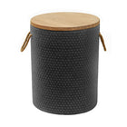 Zuo Beban Side Table - Natural/Black-Dimensions: 13.8" L x 13.8" W x 17.7" H