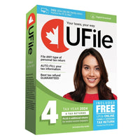 Ufile 4 - Tax Year 2024-File smart with UFile's 20 years of experience serving Canadian taxpayers.