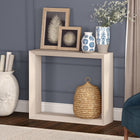 Hudson&Canal Osmond 36"W Console Table - Alder White-Features easy assembly