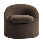 Modway Sadie Slipcovered Linen-Blend Round Accent Chair - Cocoa-7
