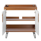 Modway Energize 36" Bathroom Vanity Cabinet - Cherry/White-Assembly Required