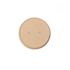 Eco-Packaging Compostable Bamboo Fibre Soup Lid - 90mm - 500 Pack-made from 100 percent renewable resources
