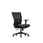 Kopplen Ergonomic Office Chair with Lumbar Support - Black-Adjustable lumbar support & tiltable backrest.