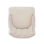 Manhattan Comfort Eda 22.83" Modern Velvet Upholstered Dining Chair - Cream-Inner Seat Depth: 18.31 in. Seat Height: 19.69 in. Inner Seat Width: 17.91 in