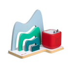 tonies Large Tabletop Shelf - Mountain-Complements modern children’s spaces while displaying Tonies in a fun and inviting way.