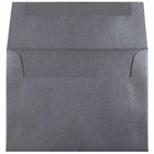 JAM Paper A6 Metallic Invitation Envelopes - 4.75" x 6.5" - Stardream Anthracite Black - 25 Pack -Size: A6 (4.75 x 6.5 inches)