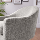 Modway Astral Boucle Fabric Swivel Chair - Taupe-Dense Foam Padding
