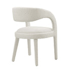 Modway Pinnacle Boucle Upholstered Dining Chair - Ivory - 2 Pack-8