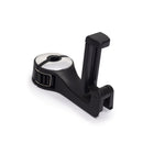 Travelon Headrest Hook and Phone Clip - Black/Silver-Hook prevents items from sliding around the back seat and floor of your car