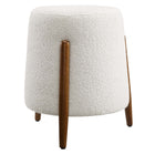 Modway Riven Upholstered Boucle Fabric Ottoman - Cloud-Assembled Required