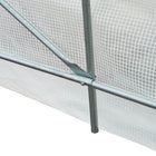 Outsunny 14.6 x 6.6 x 6.6' Walk-in Tunnel Greenhouse with Door and Ventilation Window White- Roll-up windows control the amount of light and ensure well ventilation 
 