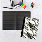 Hilroy Black & Grey Wood Grain Journal - 6" x 8" - 96 Sheets-110 gsm