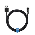 Blu Element Braided Charge/Sync USB-C 6ft Black (B6TCBK)-Extra durable, braided design resistant to wear and tear