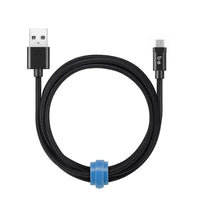 Blu Element Braided Charge/Sync USB-C 6ft Black (B6TCBK)-Extra durable, braided design resistant to wear and tear