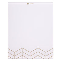 Quartet Glass Dry Erase Desk Memo Pad - 8" x 10"-ENHANCED ORGANIZATION: Transform your personal workspace with this sleek glass note pad. Ditch the notebook and loose papers to keep your desktop neat and clutter-free.