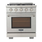 Kucht 30" KFX-X Series Pro Style Natural Gas Range - Stainless Steel-New true simmer burners for precise low heat cooking