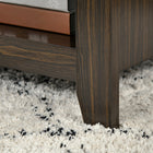 HOMCOM Lift Top Coffee Table with Hidden Storage and Open Shelves - Dark Walnut-Material: Particle Board