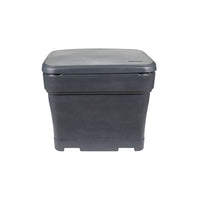 Tillson Brands Large Salt Bin, Grey, 200 kg, 23" L x 32" W x 30"H-Salt and sand storage bin