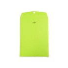 Jam Paper Colored Envelopes with Clasp Closure - 9" H x 12" W - Ultra Lime Green - 10 Pack-Color: Lime Green