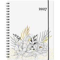 W. Maxwell 2027 Garbo Weekly Planner - 8.5" x 11" - Floral-January to December 2027