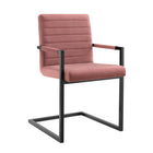Modway Savoy Performance Velvet Dining Chairs - Dusty Rose - 2 Pack-Dense Foam Padding