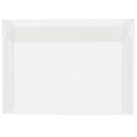 JAM Paper 9 x 12 Booklet Envelopes, Translucent Vellum Clear, 100 Pack (2851371g)-Clear translucent