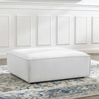 Modway Restore Ottoman - White-Durable Polyester Fabric Upholstery