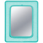 Locker Gear Magnetic Mesh Locker Mirror - Teal-Sleek and functional - modern mesh design adds style and durability