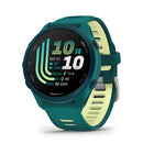 Garmin Forerunner 170 Music Smartwatch - Teal Green with Teal Green/Citron Band-Easy-to-use GPS running smartwatch has the essential features you need to take your running to the next level including GPS, pace, distance and wrist-based heart rate