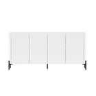 Manhattan Comfort Abbey 66.9" Modern Sideboard - White-Modern Sideboard and Buffet Stand for Dining Room and Living Room Use