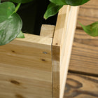 Outsunny Wooden Raised Garden Bed with Trellis-Offers plenty of room for plant placement
