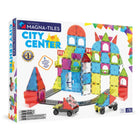 Magna-Tiles City Center 110-Piece Magnetic Construction Set-What’s Included: 110 magnetic pieces, including road pieces, spiral and classic stairs, balconies, fences, microMAGS, and a wheeled chassis with axles to bring your city to life