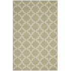 Modway Cerelia Moroccan Trellis Indoor/Outdoor Area Rug - 9 ft W x 12 ft L - Beige/Light Green-Moroccan Trellis Area Rug