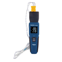 REED R1640 Bluetooth Smart Thermocouple Thermometer-Displays 2 temperature measurements simultaneously