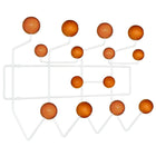 Modway Gumball Coat Rack - Caramel-Seven painted colours