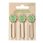 Moments of Joy Paper Clips - Flowers - 3 Pack-Includes 3 oversized paper clips with flower-shaped enamel toppers