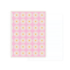 Gartner Studios Spiral Notebook - 8" x 10.5" - 80 Sheets - Daisy-Includes: 1 notebook with 80 wide ruled sheets with perforated edges