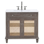 Modway Lilo 36" Bathroom Vanity - Grey/White-Tropical Bathroom Vanity