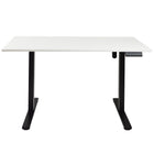 Ezywork Whole Piece Top Electric Standing Desk - Black Frame / White Top-Height Adjustable Range: 28.75" - 47.6" (73cm - 121cm)