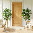 HOMCOM 5' Artificial Banyan Tree - Green - 2 Pack-Requires zero maintenance, providing everlasting greenery for your home or office 