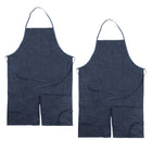 Creativity Street Adult Apron - 41" x 27-1/2" - Dark Blue Denim - 2 Pack-Sold as a pack of 2 aprons