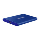 Samsung T7 500GB USB 3.2 Gen. 2 Portable Solid State Drive - Blue-Sequential Read up to 1,050MB/sec